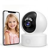 KTKOO Home Security Camera 360° Überwachungskamera Innen mit Nachtsicht, Bewegungserkennung & Zwei-Wege-Audio - Haustierkameras & Babyphone, 2,4 GHz WLAN, Mobile App für Heimüberwachung