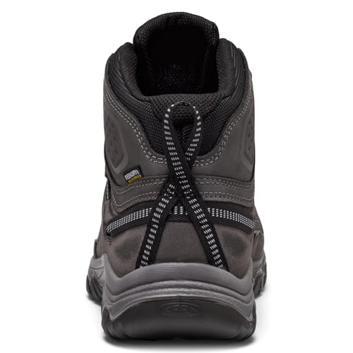Image of KEEN Men's Targhee 4 Mid Height Durable Comfortable Waterproof Hiking Boots, Magnet /Black, 13