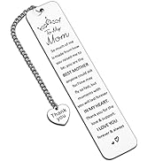 Mothers Day Gifts for Mom Bookmark Mom Gifts from Daughter Son Easter Birthday Gifts for Mom Bonu...