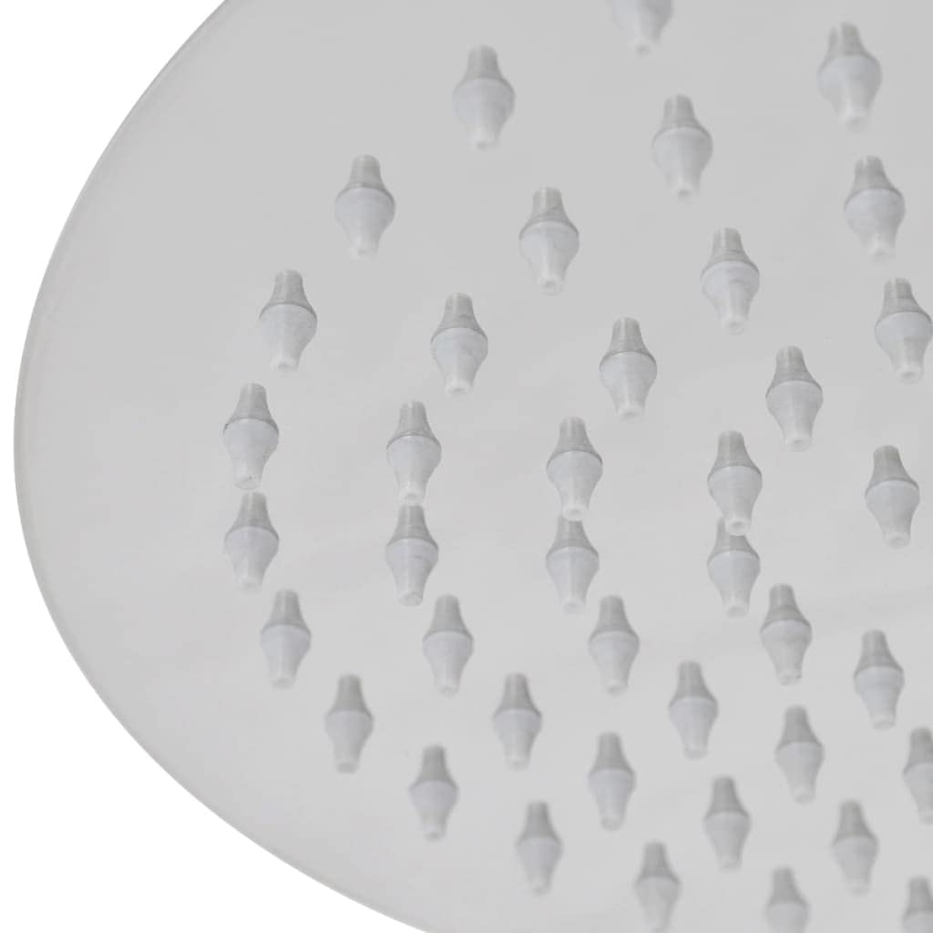 Cabezal de Ducha Redondo Efecto Lluvia, Rociador Ducha, Ducha Lluvia, Alcachofa Ducha, Duchas De Baño Alcachofa Lluvia, Recambios Columna Ducha, Acero Inoxidable 20 cm