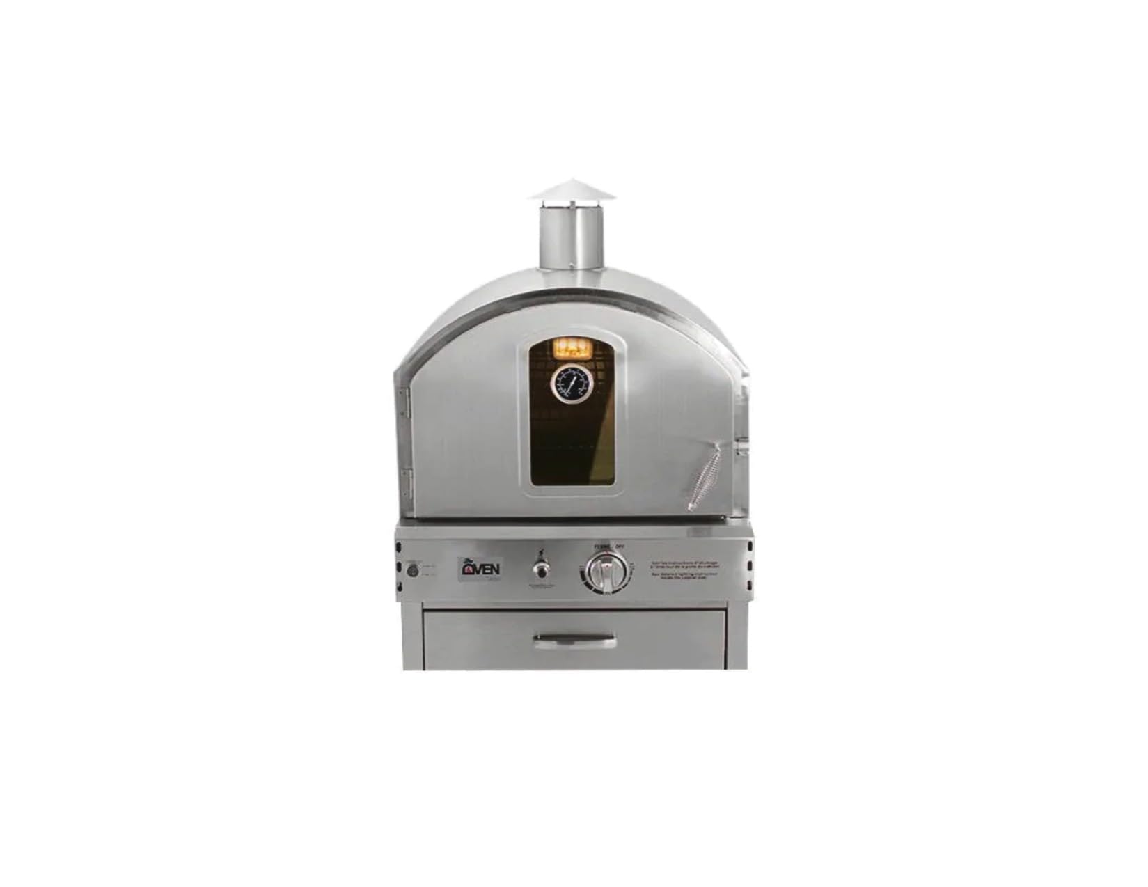 Cubierta de vinilo de alta calidad de 23 pulgadas para adaptarse al horno de pizza Summerset integrado 3