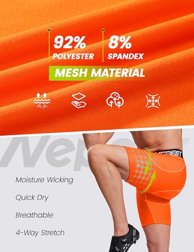 Image of Nepest Cycling Underwear for Men Bike Shorts 4D Padded Anti-Slip Leg Grips