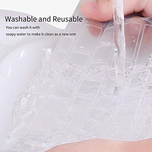 Image of Saco Keyboard Protector Silicone Skin Cover for Lenovo G50 80E5020VIN 15.6-inch Laptop - Transparent