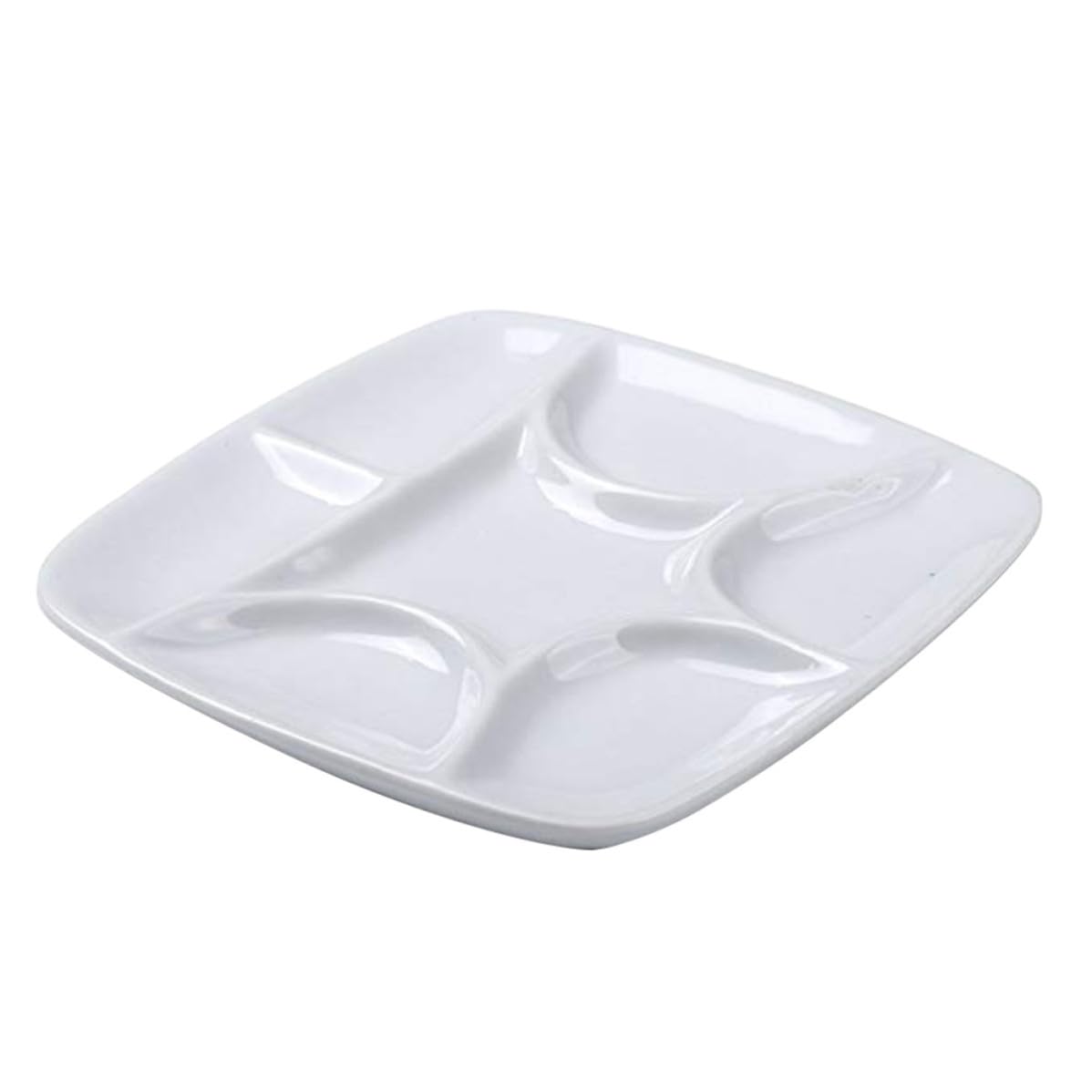 Paleta de cerámica de 7 pozos para proyectos de manualidades y acuarela en casa 8