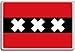 Netherlands, Amsterdam city flag fridge magnet - Calamita da frigo