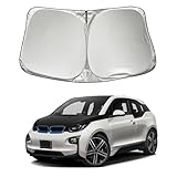 SZYUCHEN Car Windshield Sun Shade Sunshade Compatible with BMW i3 2014-2020 2021 2022 Accessories, Foldable Car Front Window Sun Shield Visor