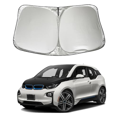 SZYUCHEN Car Windshield Sun Shade Sunshade Compatible with BMW i3 2014-2020 2021 2022 Accessories, Foldable Car Front Window Sun Shield Visor
