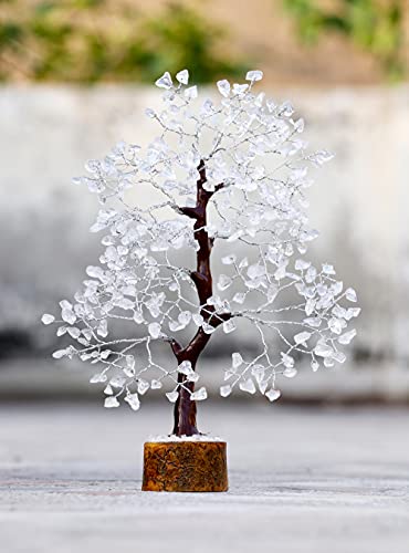 Image of Crocon Clear Quartz Crystal Tree Birthday Gifts for Women, Men, Friends