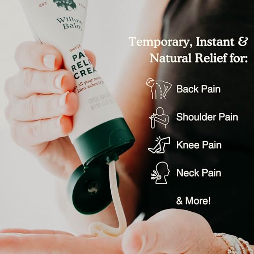 Nature's Willow Willow Balm Natural Pain Relief Cream for Muscles & Joints | Fast-Acting with Willow Bark & Menthol | Free from Artificial Fragrances & Dyes | 3-Pack | 3.5 fl oz - Image 4