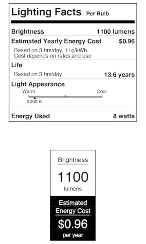Image of Westinghouse Lighting 5259000 8 Watt (75 Watt Equivalent) A19 Dimmable Clear Filament LED Light Bulb, Medium Base