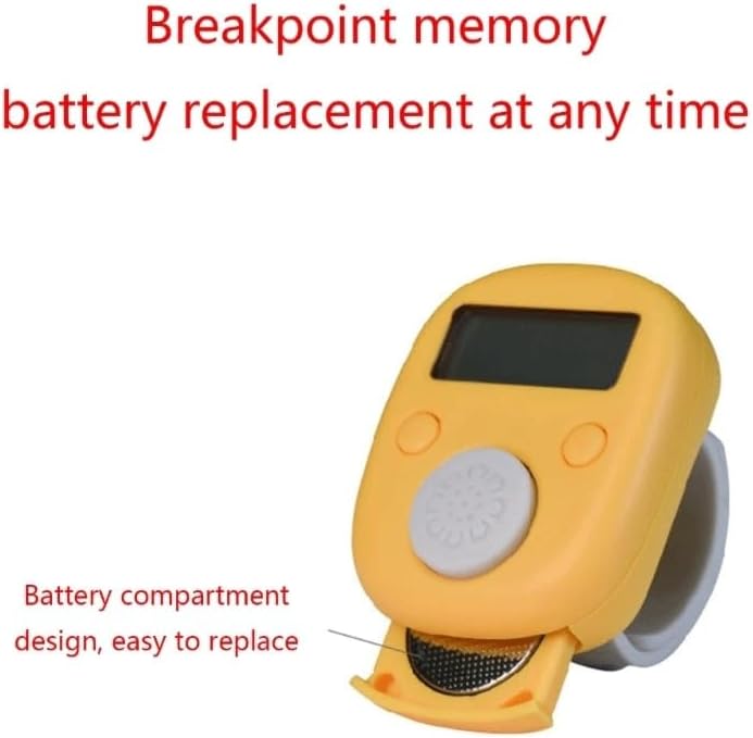 HBJWOV Mini Stitch Marker and Row Finger Counter LCD Electronic Digital Tally Counter for Sewing Knitting Weave Tool M4YD(OneColor)