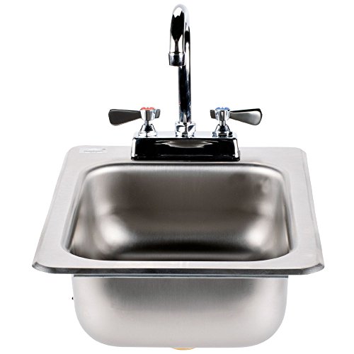 One Compartment Hand Use Dropin Sink, Overall Size 13 x 19 inch 1