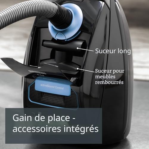 Aspirateur Traîneau Siemens VSQ5X1230 – 850 W, Sac 4.5 L, Filtration HEPA - vue 10