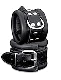 Markenprodukt von Tula-Toys. HQ Bondage gepolsterte Leder Fußfesseln Fuß Fesseln schwarz