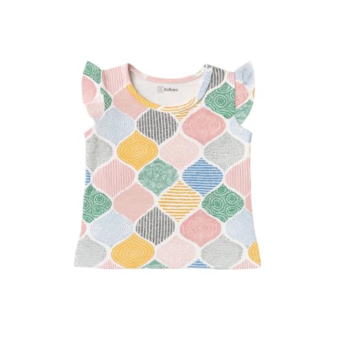Image of Kidbea Girls' Cotton Dresses | Soft, Breathable Casual & Trendy Outfits for Kids | Sleeveless & Ruffle Sleeve Styles with Multiple Cute Prints
