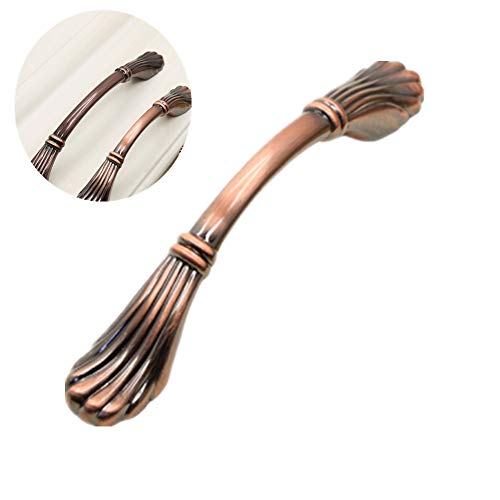 Preisvergleich Produktbild DC CLOUD Schubladenknöpfe Griffe Möbel Antike Messing-Türgriffe Schrankgriffe Chrom Küchenschrank Türgriffe Interne Türgriffe Messing Schubladengriffe red Brown