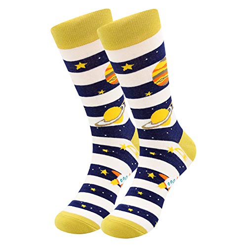 BONANGEL Calcetines Christmas Hombre, Hombres Ocasionales Calcetines Divertidos Impresos de Algodón de Pintura Famosa de Arte Calcetines, Calcetines de Colores de moda Cover