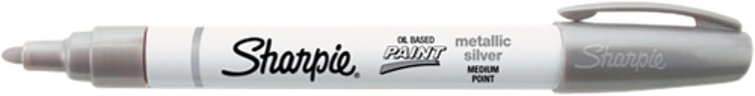 Sharpie 35560 Paint Marker, Oil Base, Medium Point, Silver