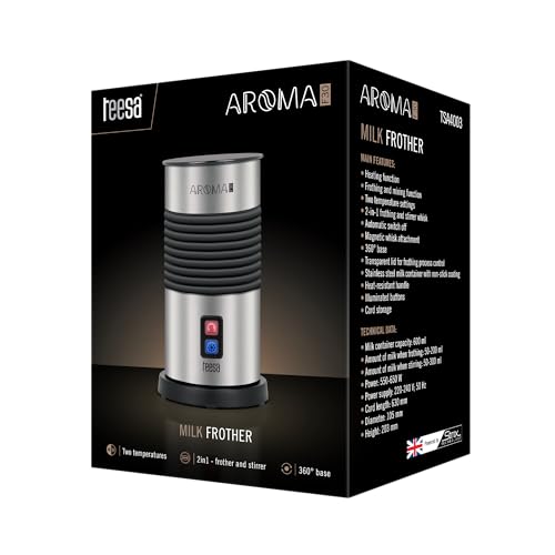 Espumador de leche Teesa TSA4003 para controlar la espuma ideal 6