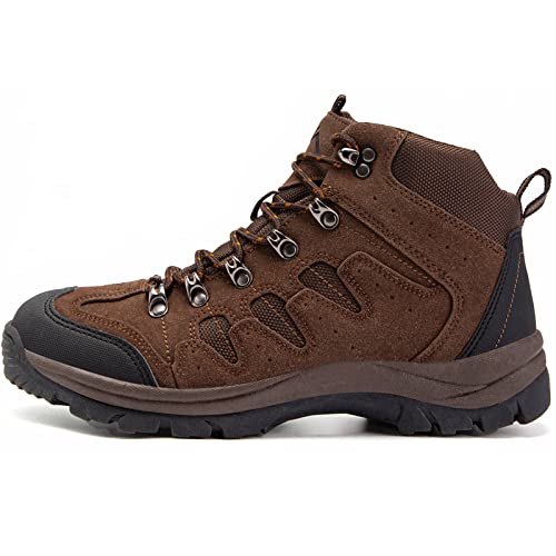 Cc-Los Men's Hiking Boots, Waterproof Lightweight Comfortable Fit, Brown Size 7.5-13 #TOP15