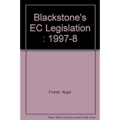 Blackstone's EC Legislation