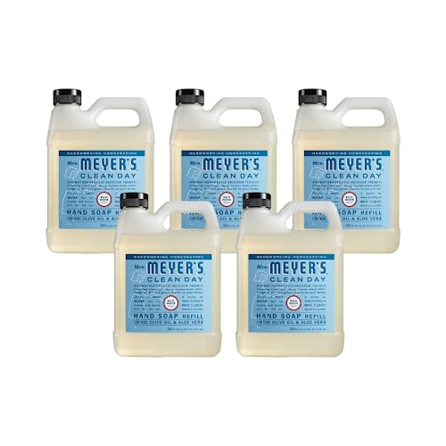 MRS. MEYER'S CLEAN DAY Hand Soap Refill Rain Water Scent 33 Fl Oz (Pack of 5)