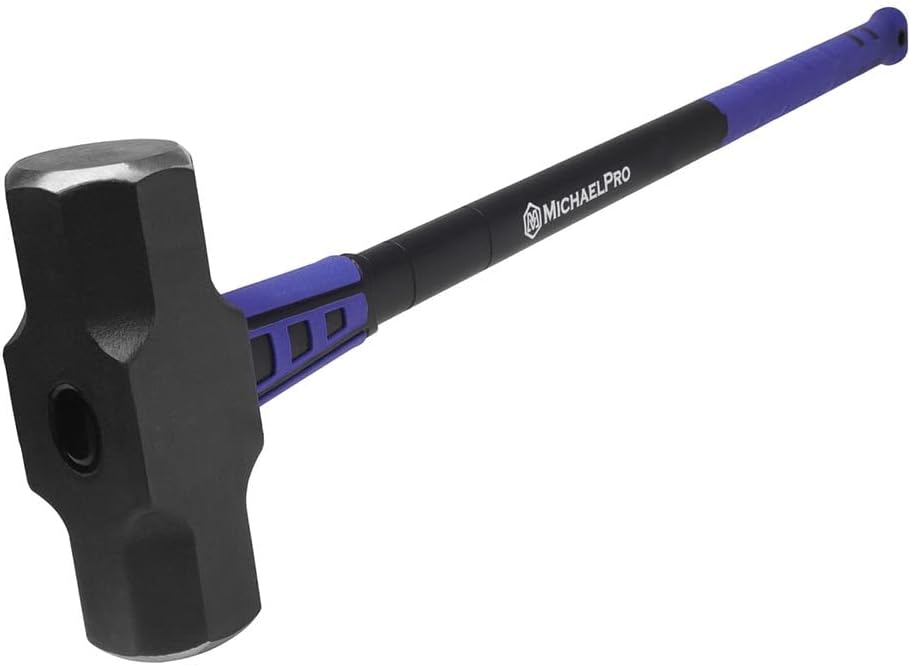 MichaelPro 16 lb Sledge Hammer, 36-Inch Ultimate Shock Absorbing Fiberglass Handle, Gives You All the Leverage You Need | MP004019