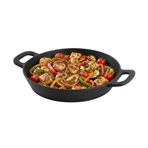 Amig - Gusseisen Wok - Ø31 cm - Gleichmäßige Wärmeverteilung und hohe Widerstandsfähigkeit - Für Kohle- oder Gasgrills - Mod. AM38