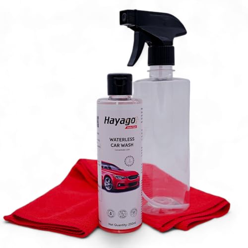 Hayago - Waterless Foam Wash Kit | Complete Car Cleaning Solution | No Water Needed | Eco-Friendly Formula