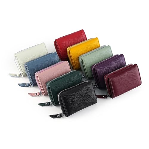 Coin Purse Short Wallet Multifunctional Large Capacity Storage Bag(Purple)3