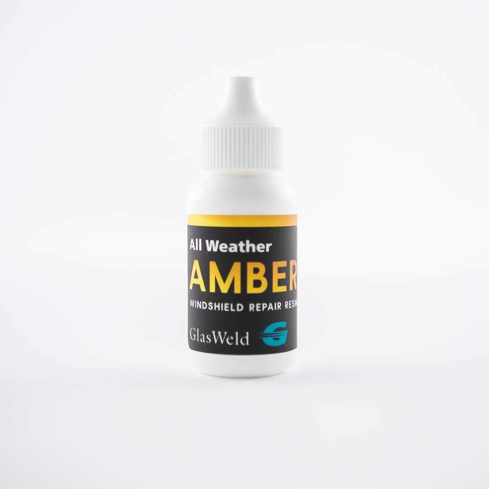 Glas Weld 30 ml All Weather Windshield Rock Chip Repair Resin, Professional Windshield Repair thinner Resin Liquid (Amber)