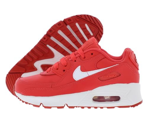 Nike Little Kid's Air Max 90 LTR Track Red/White-Mystic Red (DV3608 600) - 11