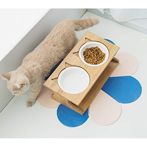Tapete de silicone para alimentação de animais de estimação da Homozy de 53 cm de diâmetro para tige