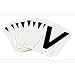 Brady 5050-V, 50531 Vinyl 5050 Series Letter Label w/Legend: V, 50 Packs of 10 pcs