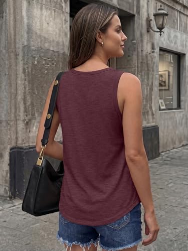 Image of AUTOMET Women's Square Neck Tank Top | Soft Lightweight Sleeveless Shirt, Loose Fit Flowy Summer Basic for Layering, Casual & Workout