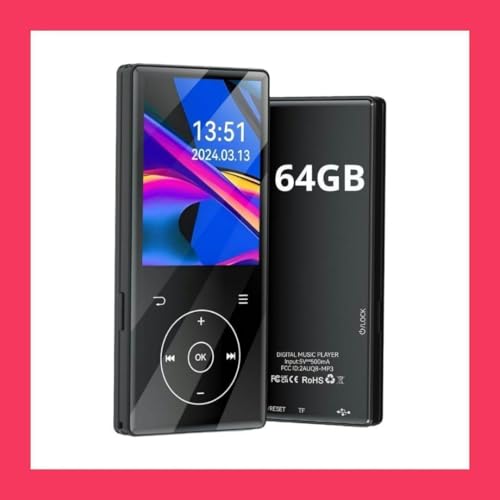 MP3�v���[���[ 64GB Bluetooth FM���W�I �X�|�[�c �����j���O