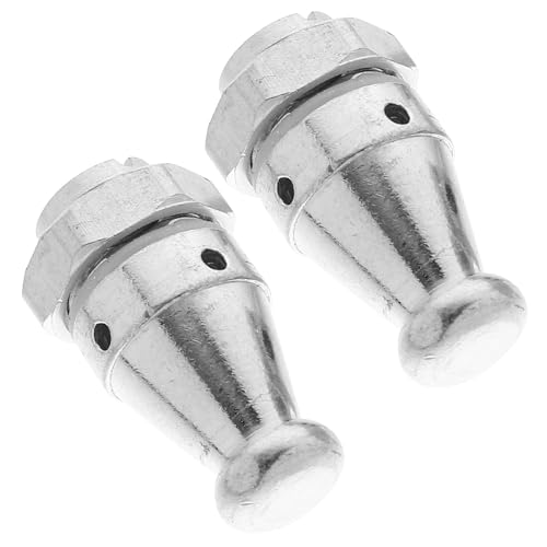 2 piezas de válvula de seguridad para olla a presión, válvula de alivio tipo jigger plateada, resistente a altas temperaturas, repuestos para ollas a presión miniatura 1