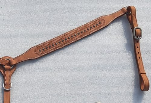 Miniatura 5 de Leatherride Cuello De Pecho Occidental De Cuero Para Montar A Caballo, Ajustable Y Cómodo, Correa De Sillín Duradera Para Cuerda Y Trabajo En Rancho