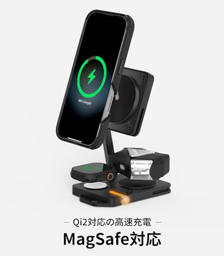Aulumu M01 Qi2対応 4in1 ワイヤレス充電器サムネイル3
