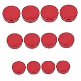 BESTYASH 12 Piezas Caja de Lata Metálica Redonda para Dulces Porta Golosinas y Anillos para Chuches para Regalos y Eventos