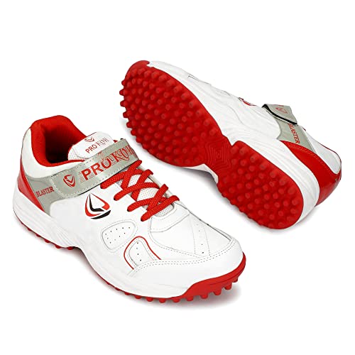PRO KVH Men's Cricket Spikes Shoes | Extended Plus Series with Maximum Energy Return, Upgraded for New Generation of Cricket | Rubber Toe for Stability and Support