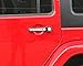Side Door Handle Inserts Cover Trim Fits for Jeep Wrangler Accessories JK JKU Liberty Sahara & Unlimited 2007-2018 Exterior Grab Handles Pull JK Mods Decoration(Aluminum Silver, 5PCS)