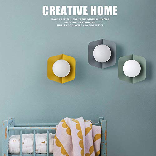Lámpara de pared LED interior que ahorra energía y decora tus ambientes en color verde 2