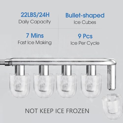 Image of Self Cleaning 4 in 1 Water Cooler Dispenser with Ice Maker Bottom Load for 5 Gallon 3 Temperature Settings 22lbs Daily Capacity Perfect for Home White