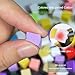 4 Claws Nail Sponge Metal Grabber with 100 Pcs Mini Replaceable Nail Sponges Blocks for Ombre Nail Art Sponges Nail Art Tools for Nail Supplies Nail Accessories (100Pcs Colour Sponge with Case+1 Pen)
