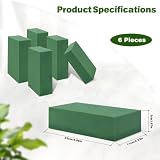 msymsyu Gąbka kwiatowa 23 x 10,7 x 5 cm pianka kwiatowa 6 sztuk gąbki kwiatowe