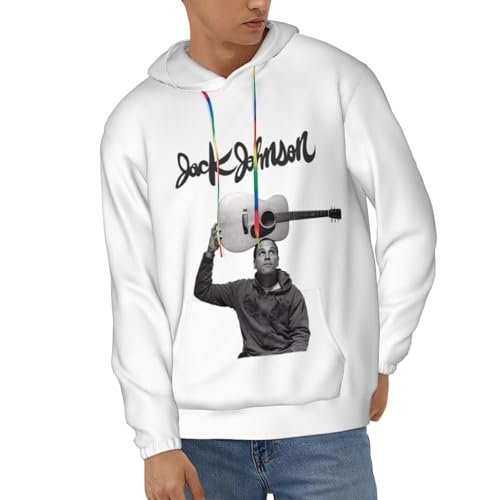 Jack Music Johnson Men's Hoodies Long Sleeve Sweatshirt Drawstring Print Pullover Sweatshirt With Pocket2