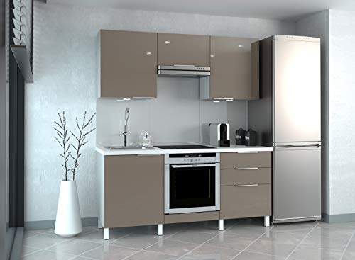 Générique Cuisine complète L180cm - Couleur: Taupe (Taupe, 180)
