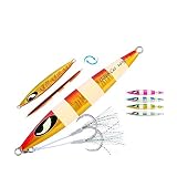 Deep Water Fast/Slow Glow Metal Lead Jig Jigging Fishing Lures Baits Tackle 60g/80g/150g/200g/250g 2