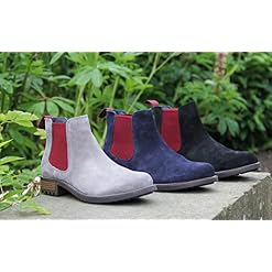 Oakenwood Bottines Chelsea formelles en daim et mousse à mémoire de forme pour homme - Les Beatles, Paul McCartney, John Lennon, RIngo Starr, George Harrison Oakenwood Bottines Chelsea formelles en daim et mousse à mémoire de forme pour homme – Image 7